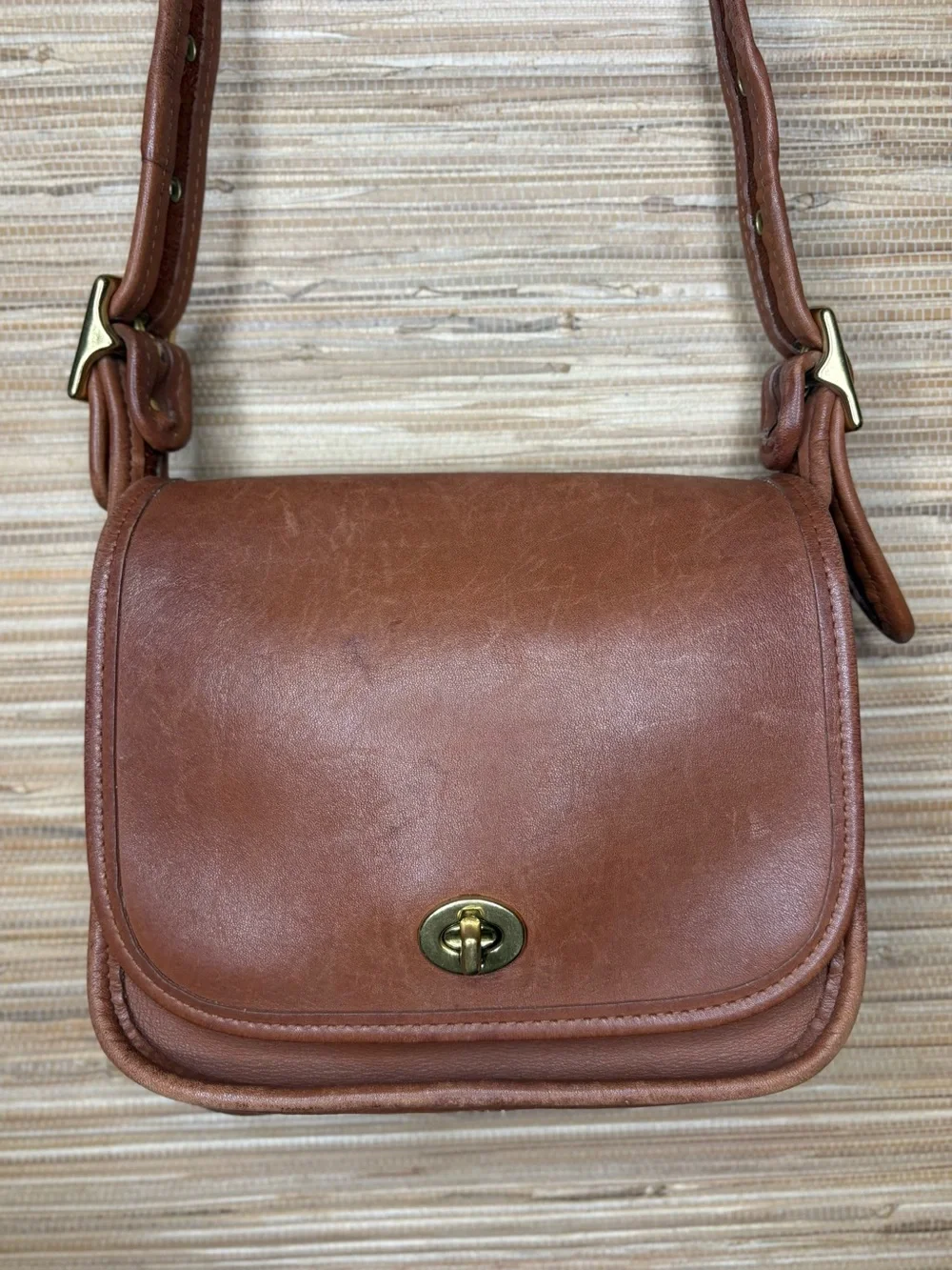 Vintage Coach Legacy Small Flap Bag British Tan
